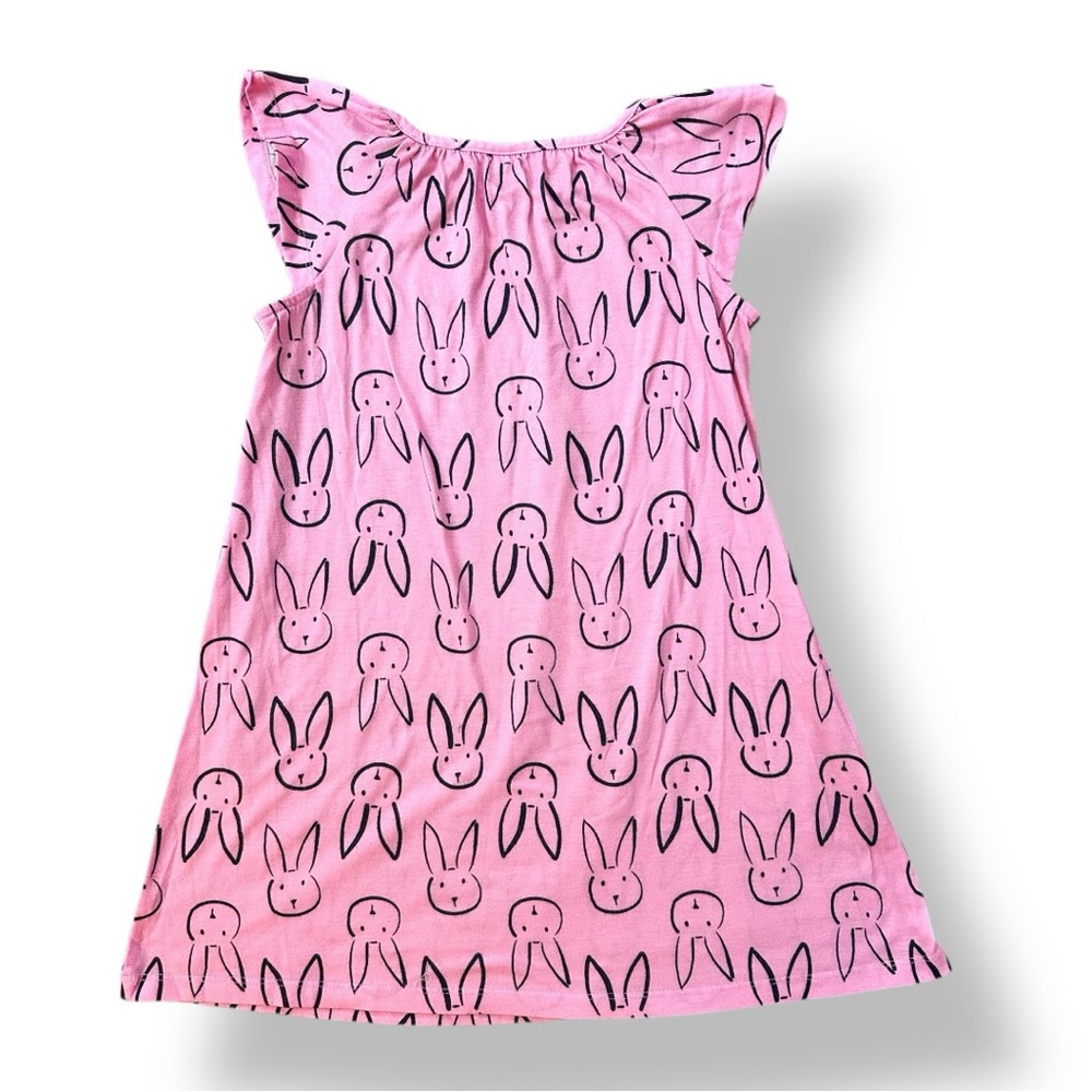 Bunny Print Short Sleeve Nightgown (8) - Picture 2 of 4